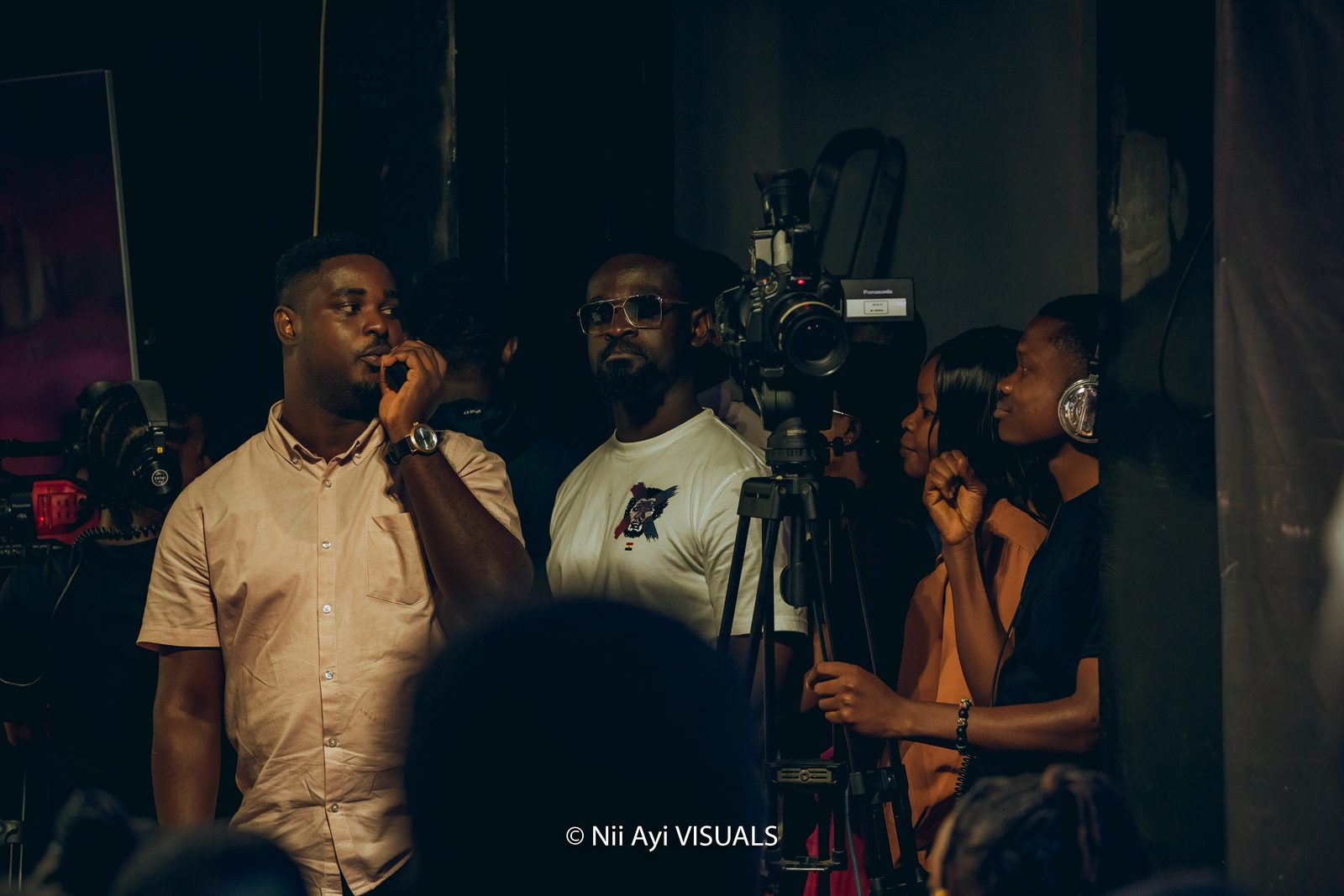 APL crew directing a shoot on location