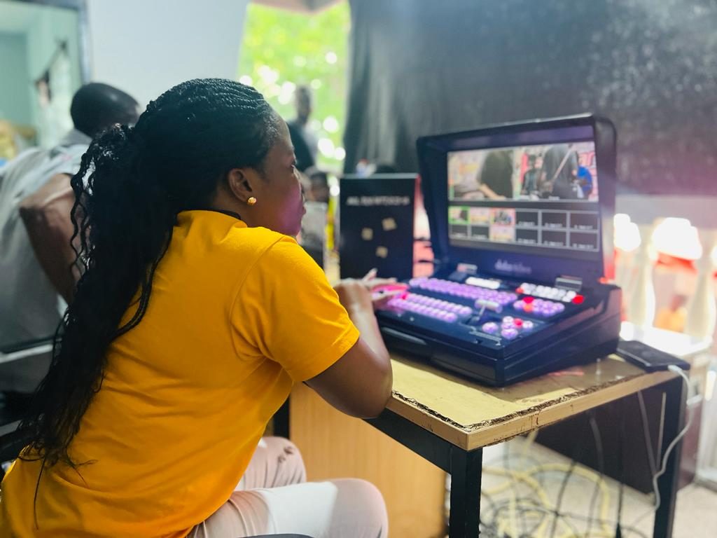 APL editor reviewing footage in post-production
